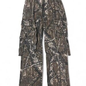 Women's Wide Leg Camouflage Cargo Pants